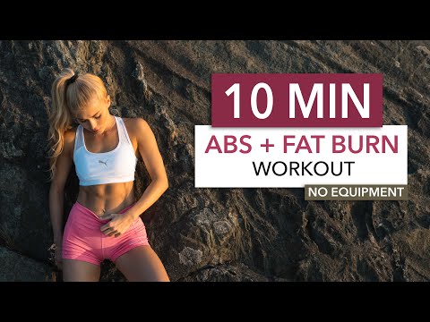 10 MIN ABS + FAT BURN – Floor Edition / burn fat to see the abs you train I Pamela Reif