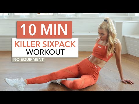 10 MIN KILLER SIXPACK – super hard ab workout / No Equipment I Pamela Reif