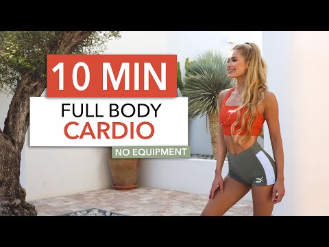 10 MIN CARDIO – Full Body Workout, Sweaty Edition / special exercises, not boring I Pamela Reif