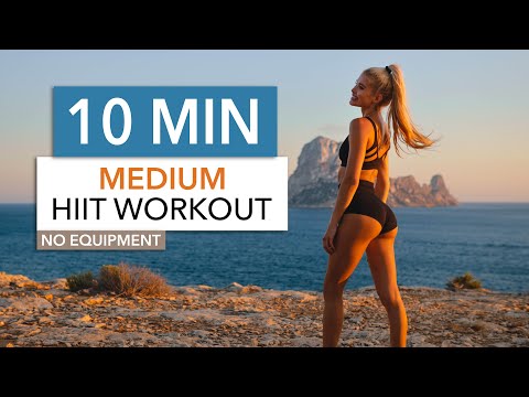 10 MIN MEDIUM HIIT / Medium Level – a HIIT workout that won’t kill you I Pamela Reif