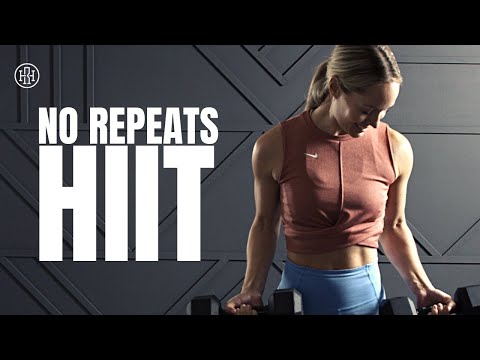 30 MIN No Repeats HIIT Workout With Weights / Total Body