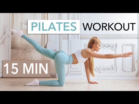 15 MIN PILATES WORKOUT – Slow Full Body Toning / knee friendly, low impact