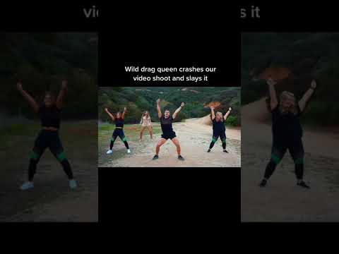 Drag Queen crashes video and slays it
