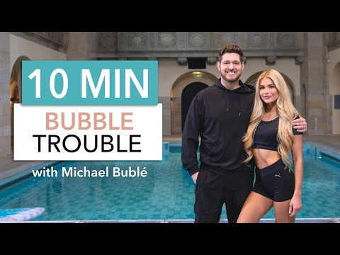 10 MIN BUBBLE TROUBLE with Michael Bublé – super funny Beginner Full Body Workout
