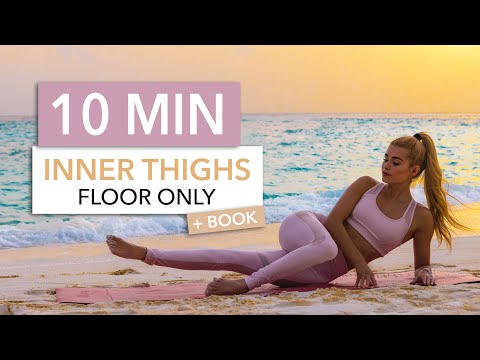 10 MIN INNER THIGH with Book – Floor Workout, Knee Friendly / slow but burns like fire I Pamela Reif