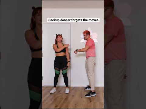 Backup dancer forgets the moves