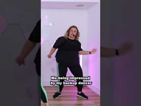 Me being impressed by my backup dancer