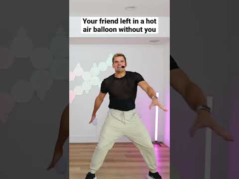 Your friend left in a hot air balloon without you