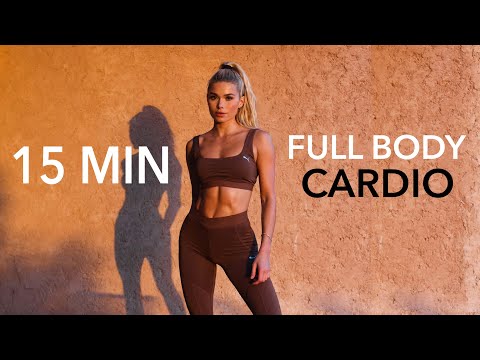 15 MIN FULL BODY CARDIO – burn lots of calories / No Equipment I Pamela Reif