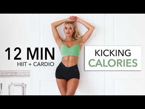 12 MIN KICKING CALORIES – Fun Cardio HIIT Workout – not dancy, suitable to do in public