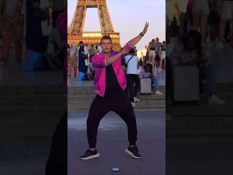 I was Super Shy doing this dance in front of the Eiffel Tower 🫣#ImSuperShy #Ad For YouTube
