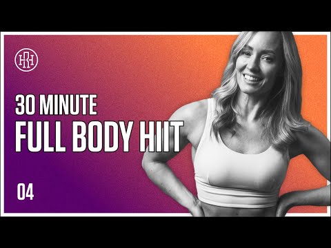 30 MIN Full Body HIIT (No Equipment) // HR12WEEK EXPRESS Day4