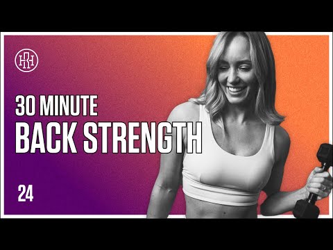 30 MIN Back Strength Workout // HR12WEEK EXPRESS : Day 24