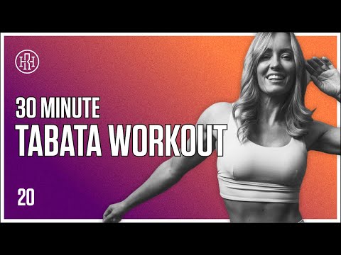 30 MIN Tabata Workout & Plank Challenge // HR12WEEK EXPRESS : Day 20