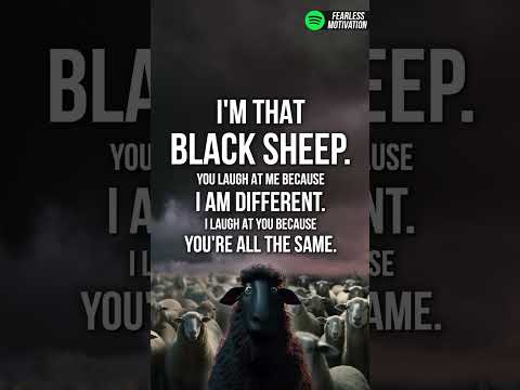You LAUGH because I AM DIFFERENT… I laugh because you are ALL THE SAME