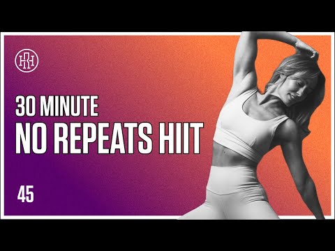 30 MIN No Repeat HIIT/ HR12WEEK EXPRESS : Day 45