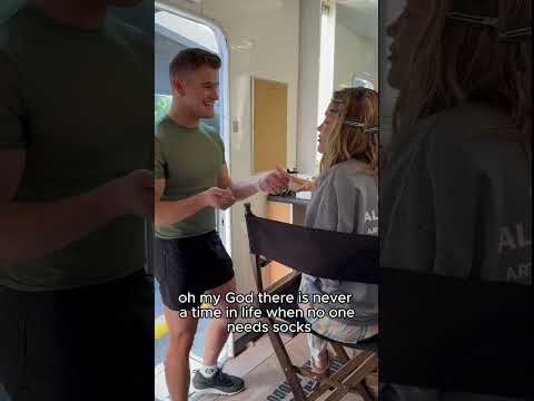 I literally presented a pop star with SOCKS