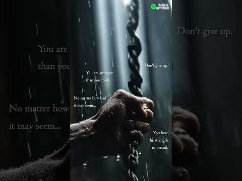Don’t give up
