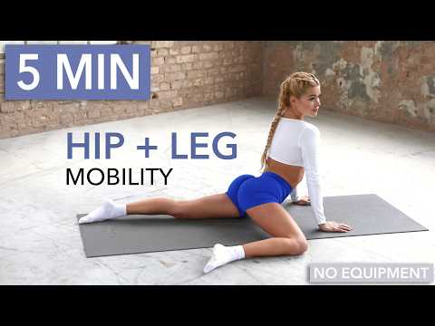 5 MIN HIP, LEG + BUTT MOBILITY – Stretching & Emotional Stress Relief I Bonus: Lower Back