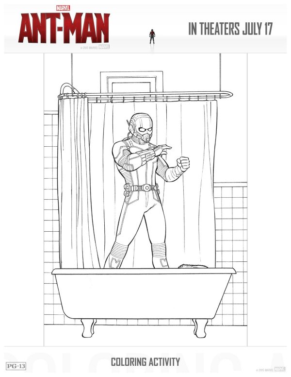 Here, is printable ant man coloring pages that will bring the fun of the movie . Marvel Ant Man Free Printable Coloring Page Mama Likes This