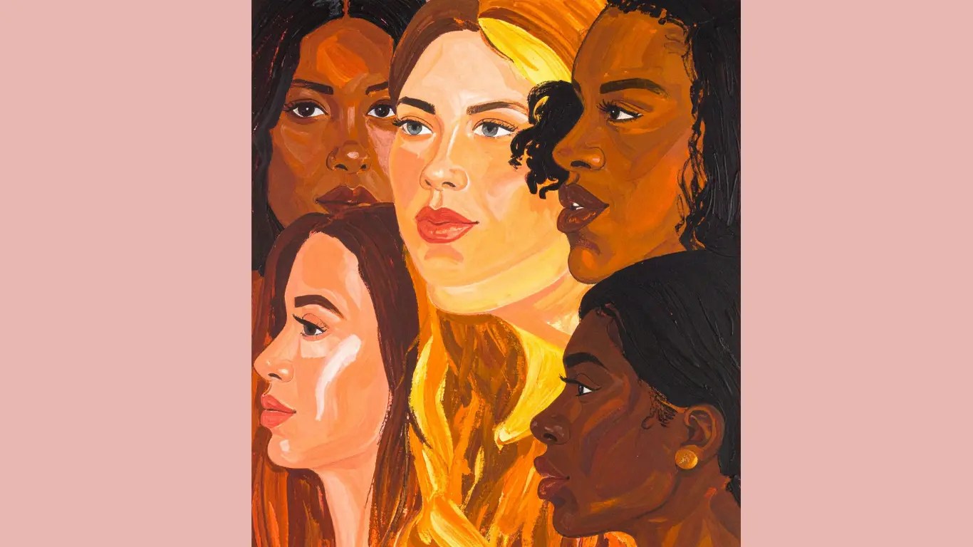 Illustration de femmes représentant la sororité et le soutien entre mamans solos