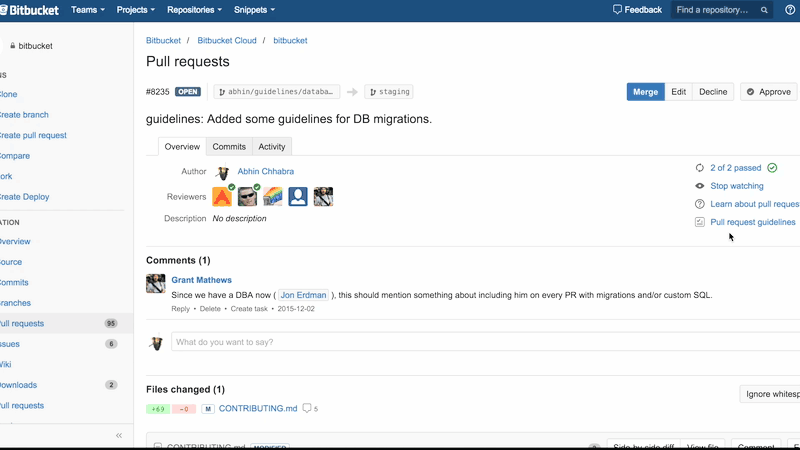 Pull Request Guidelines For Bitbucket Cloud Blog Of Leonid Mamchenkov