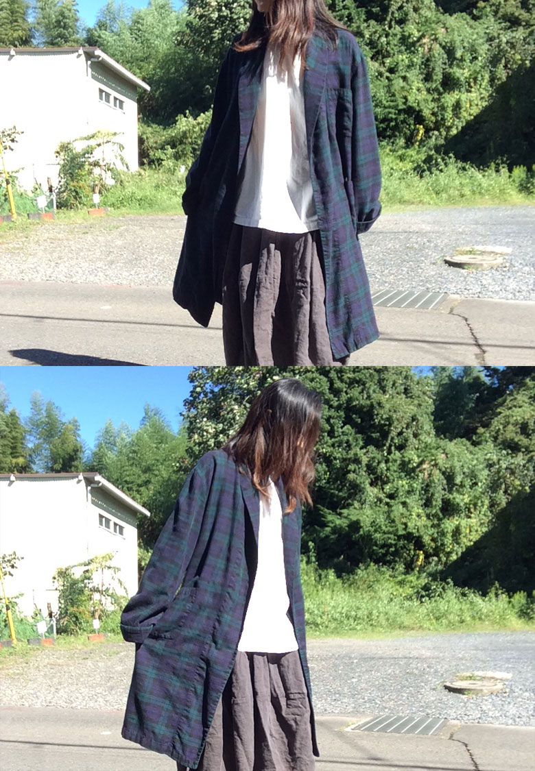 1970年代イギリスのスリーピングガウンコート「VIYELLA Fabric