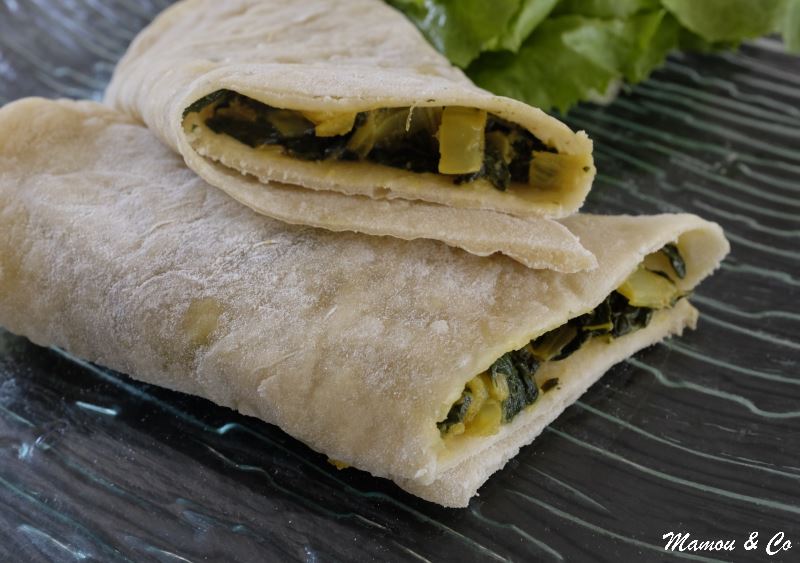 Wrap de blettes à l'indienne