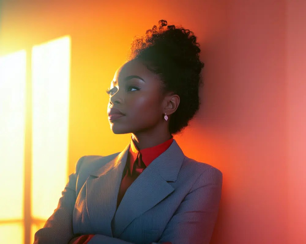 Femme noire qui veut devenir manager et qui hésite