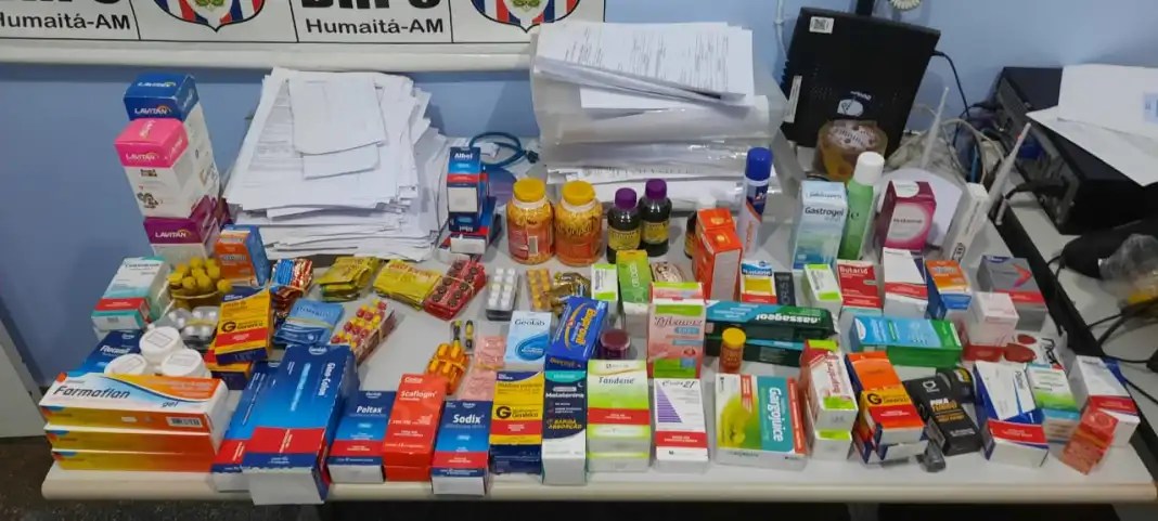 <strong>Em Humaitá, PC-AM prende homem que comercializava </strong>medicamentos sem procedência