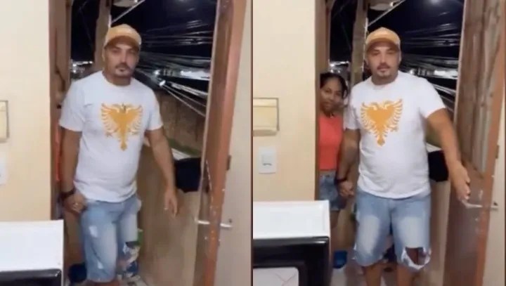 MANAUS: Mulher que foi expulsa de casa leva amante para falar com marido