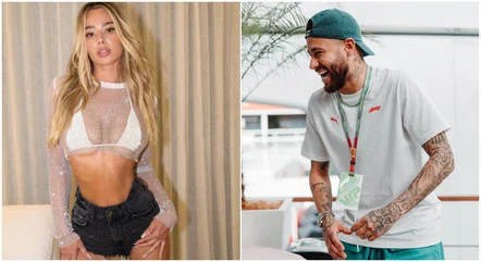 Modelo expõe mensagem de Neymar: ‘Não mande dm para garotas’
