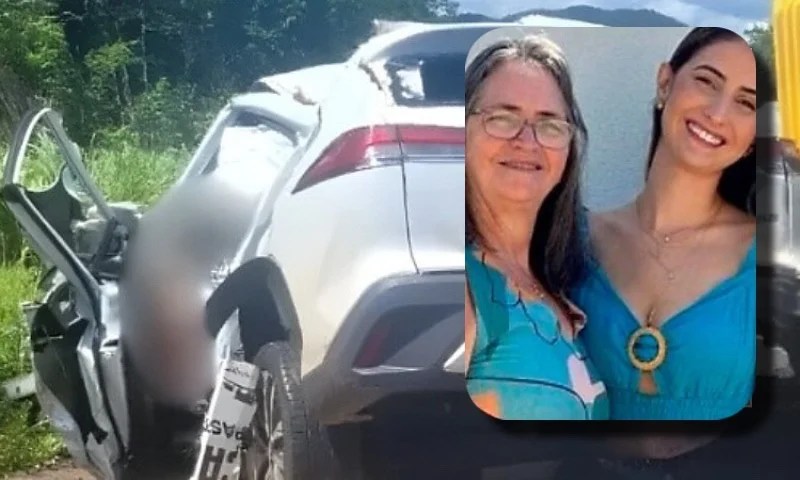 Mãe e filha morrem em grave acidente