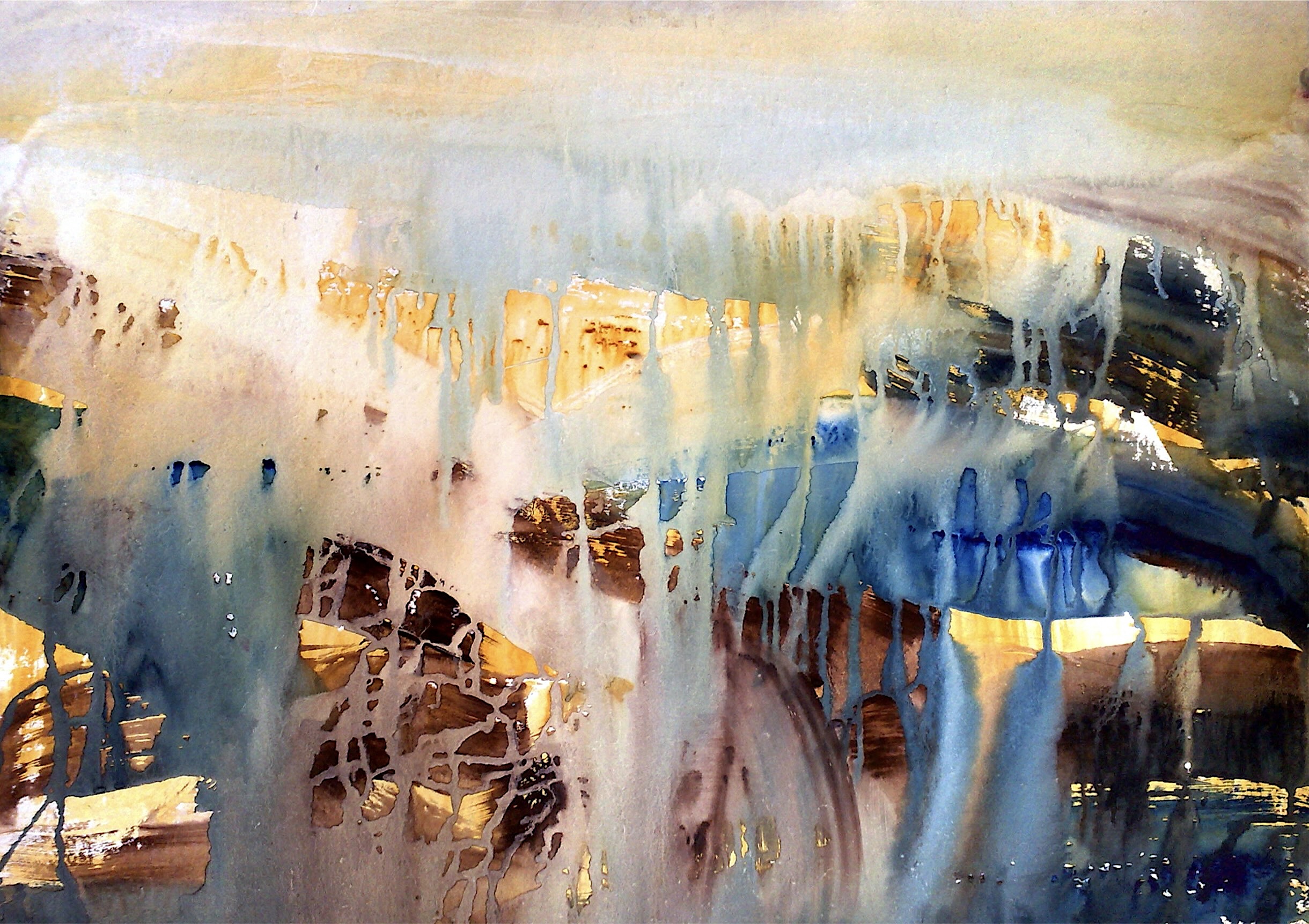 Manav Gupta Paintings - Rainforests