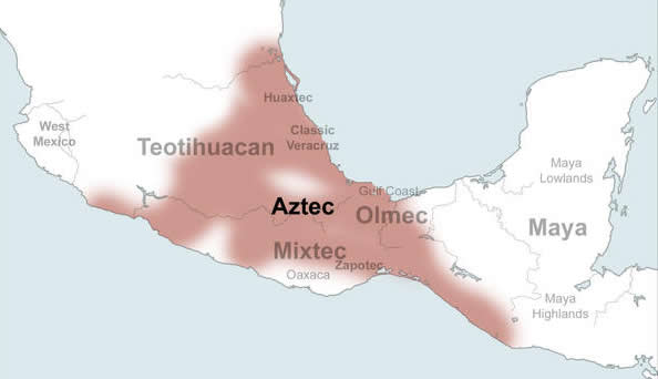 Aztec World Map Aztecimage Map 