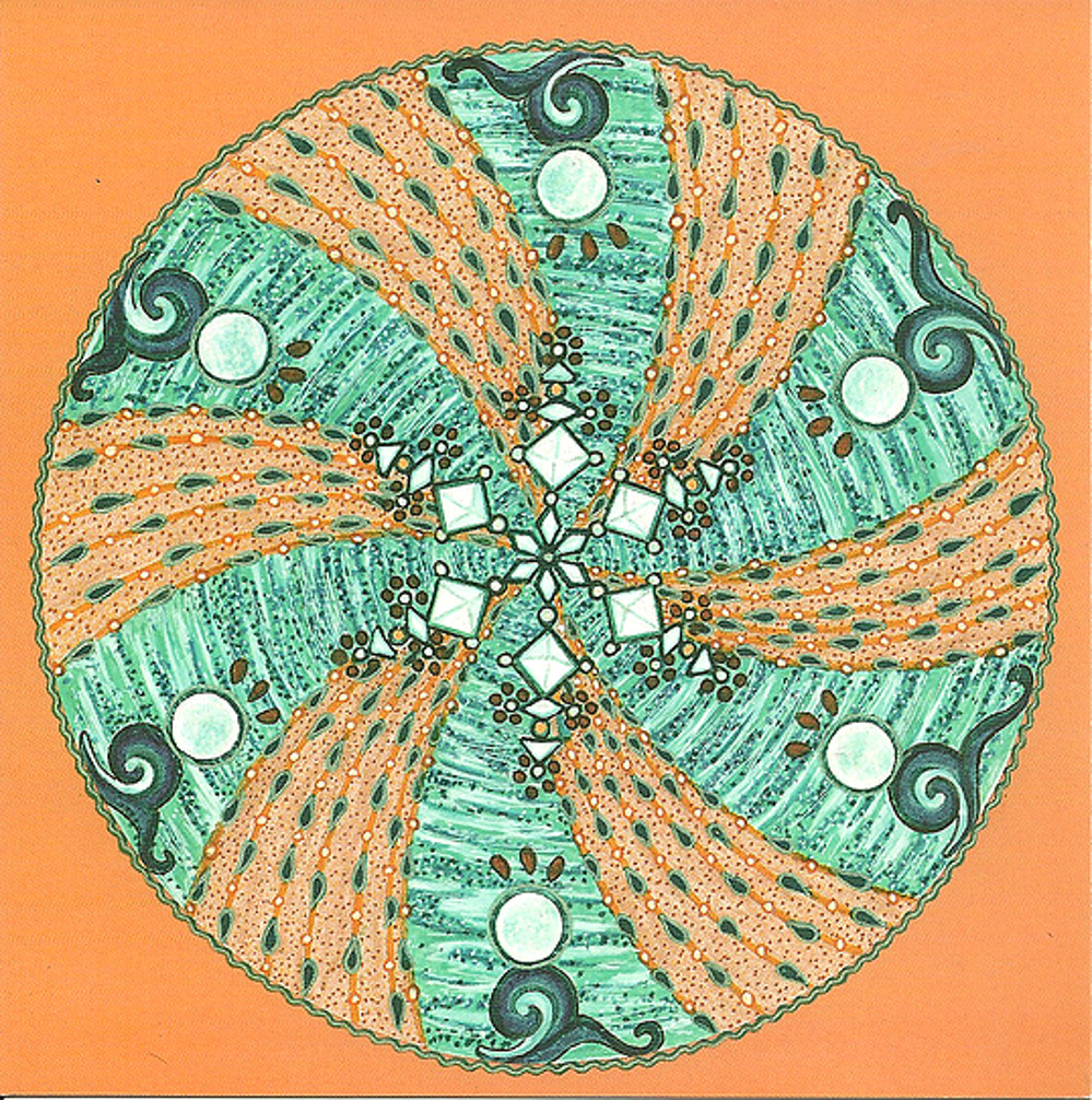 "Cristallisation" : nos peines, nos joies, nos émotions...tout se cristallise en notre centre...et donc au centre de l'univers.