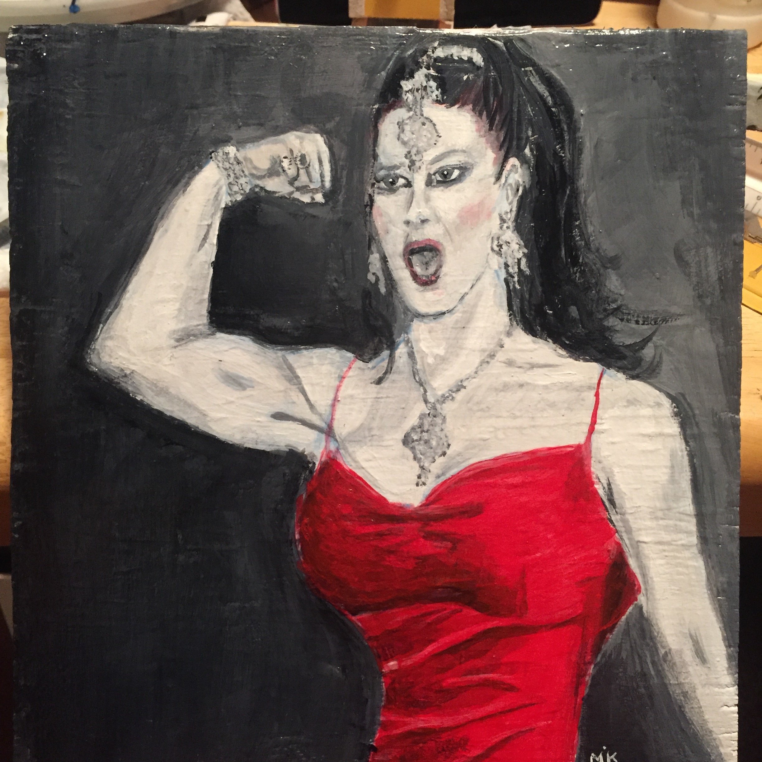 Acrylics on plywood (8"x 8")