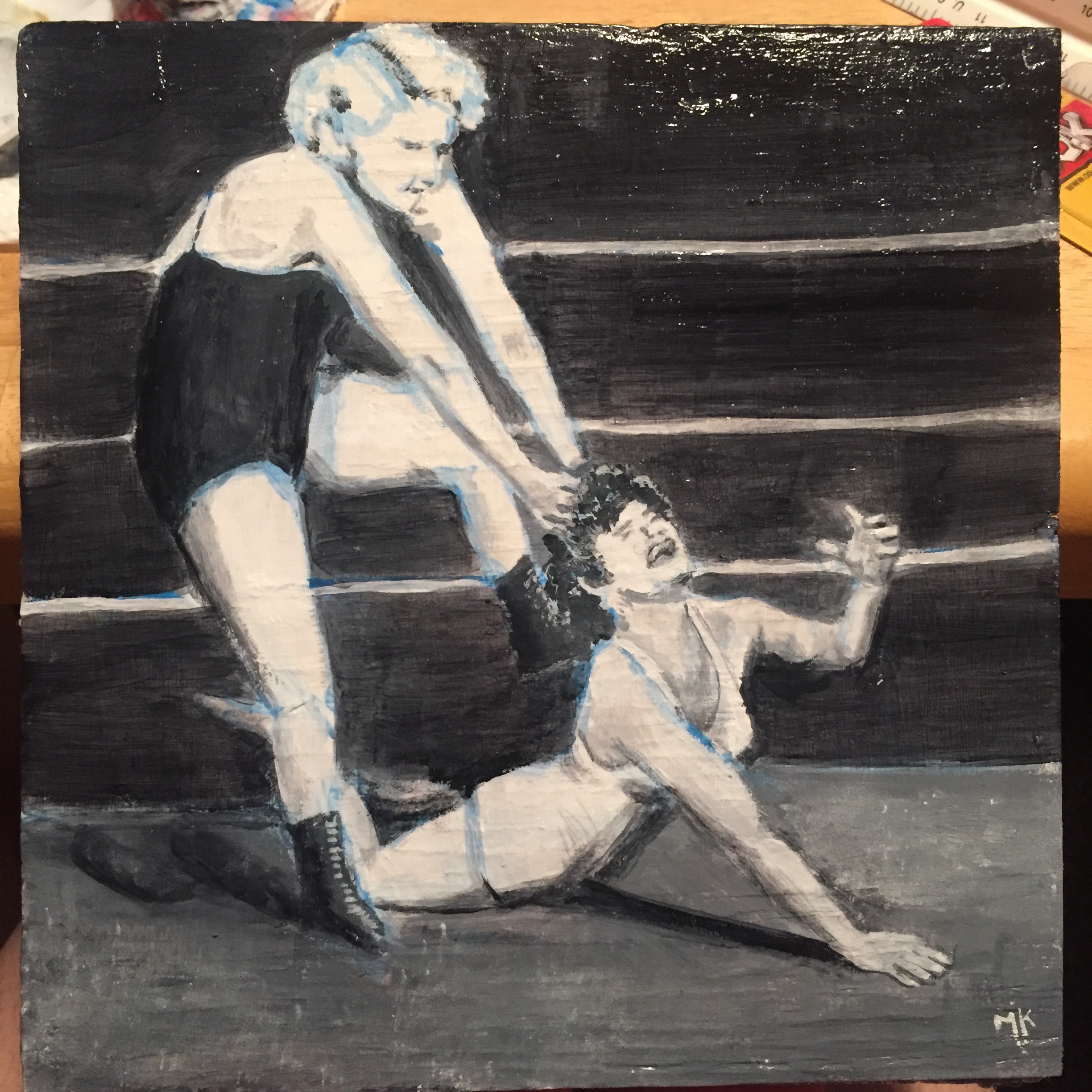 Acrylics on plywood (8"x 8")