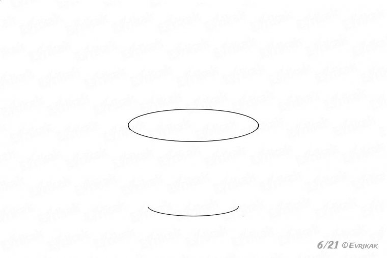 как нарисовать пирожное поэтапно