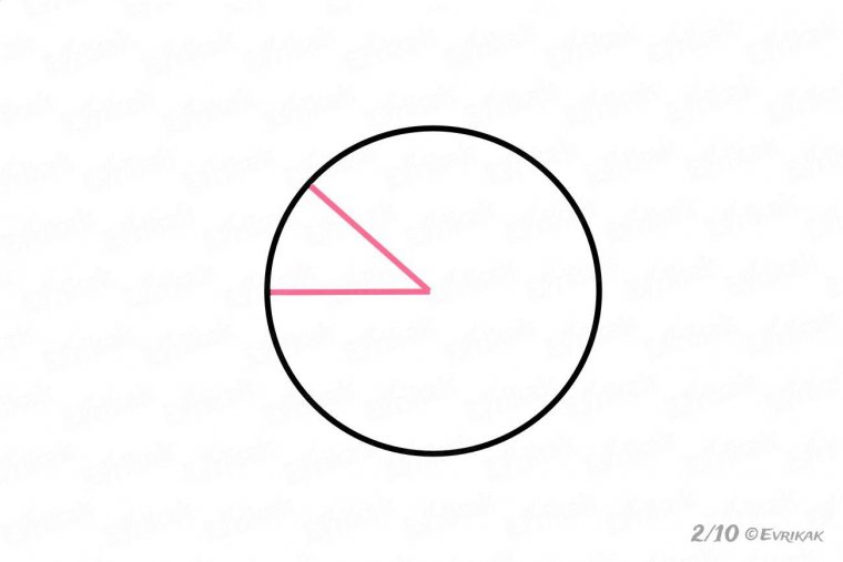 нарисовать пиццу по клеточкам