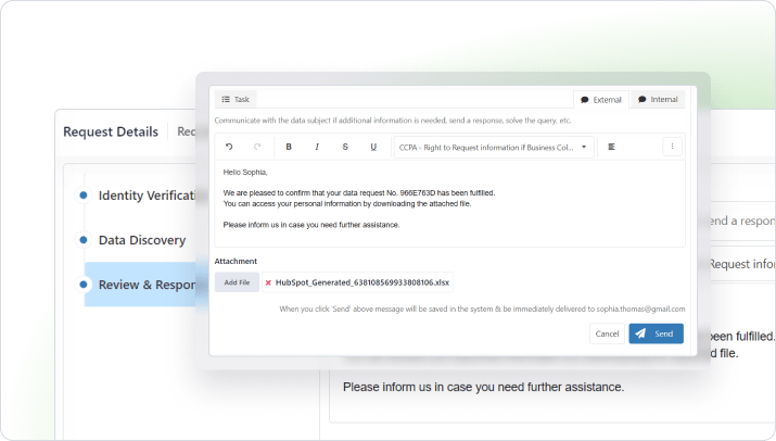 Pre-configured Responses Templates - DSAR Manager - Mandatly Inc.
