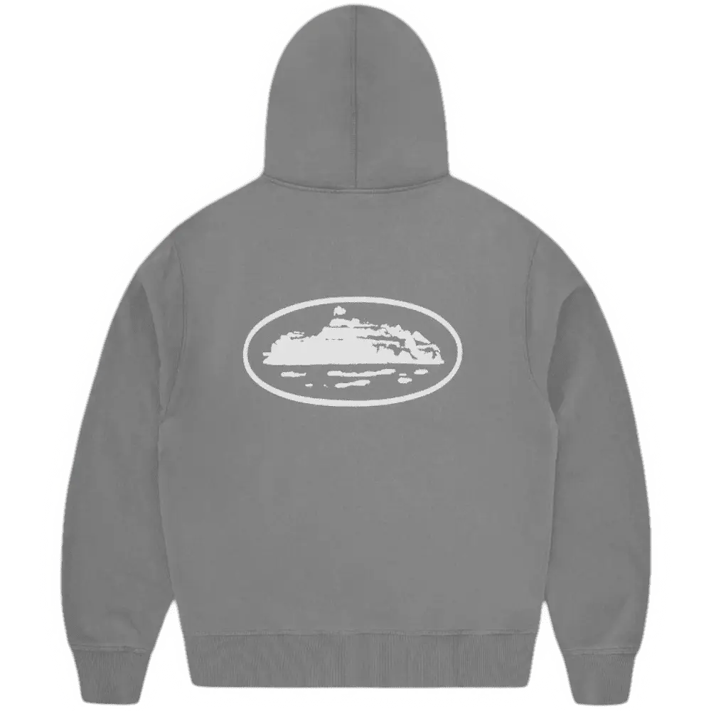CORTEIZ ISLAND PUFF PRINT ZIP HOODIE [Gully Grey]
