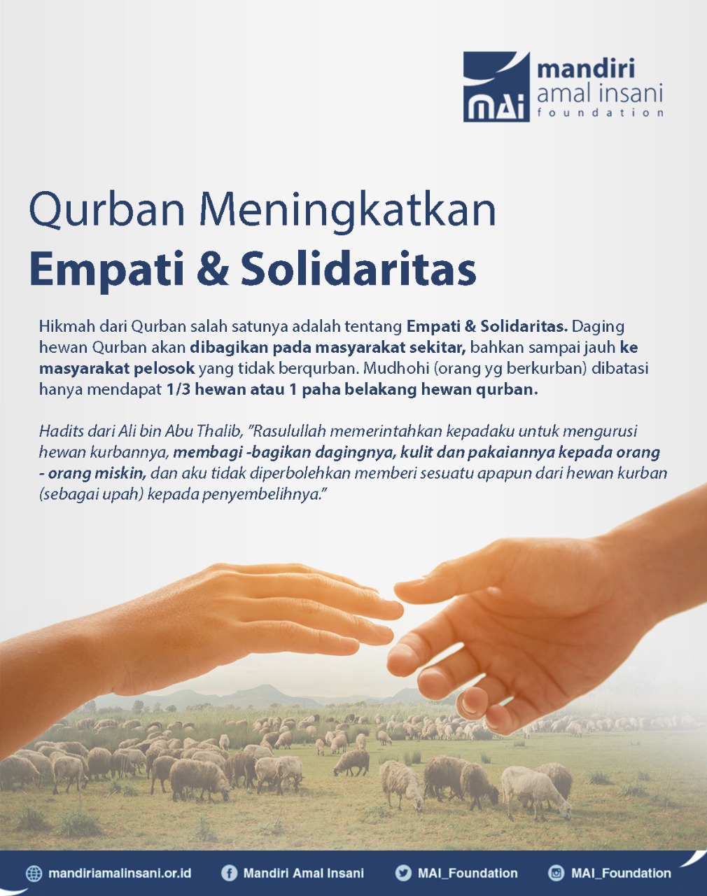 Kurban Meningkatkan Empati dan Solidaritas - Badan Amil Zakat - MAI  Foundation