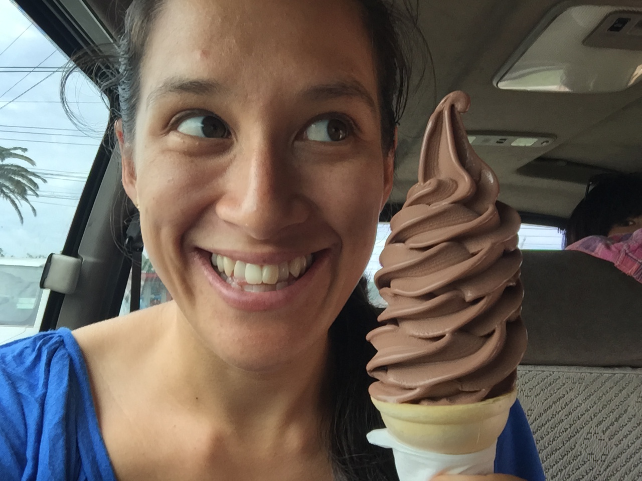 Here is a standard $2 soft serve cone...