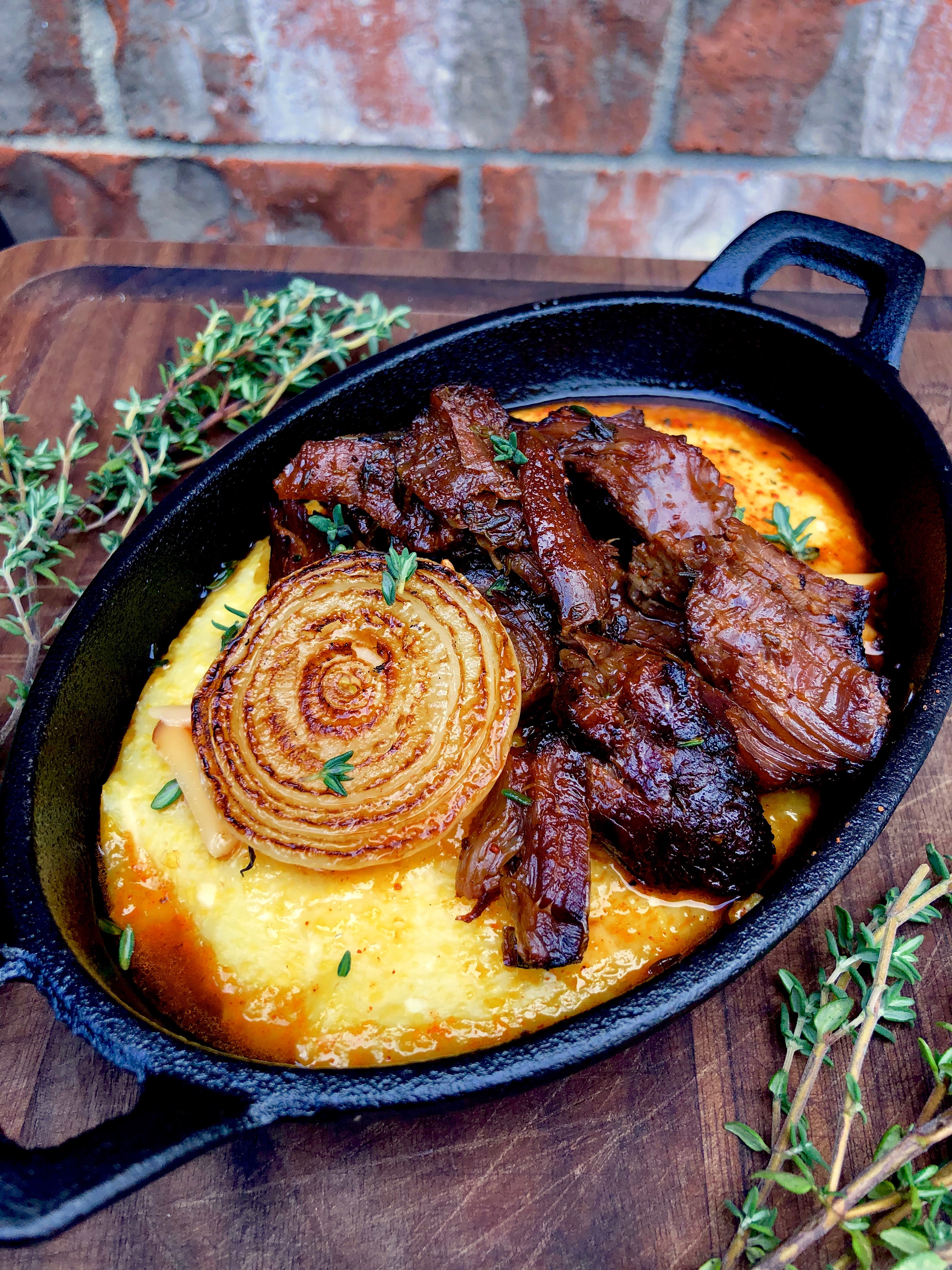 Gospel Shank with Smoked Gouda Grits