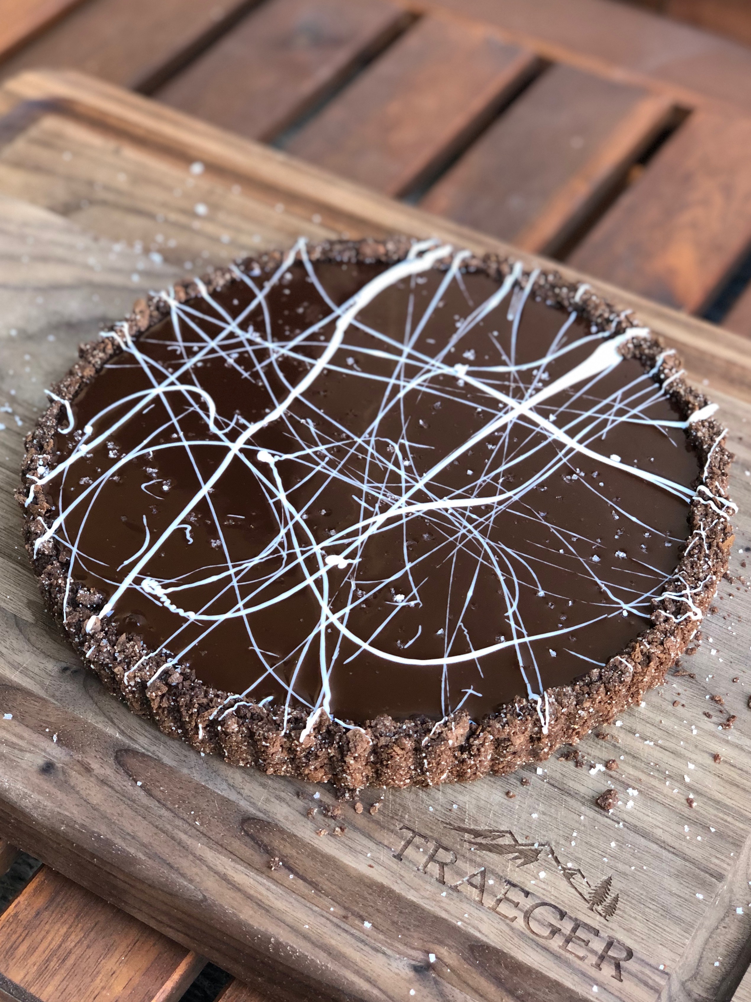 Grilled Chocolate Truffle Tart