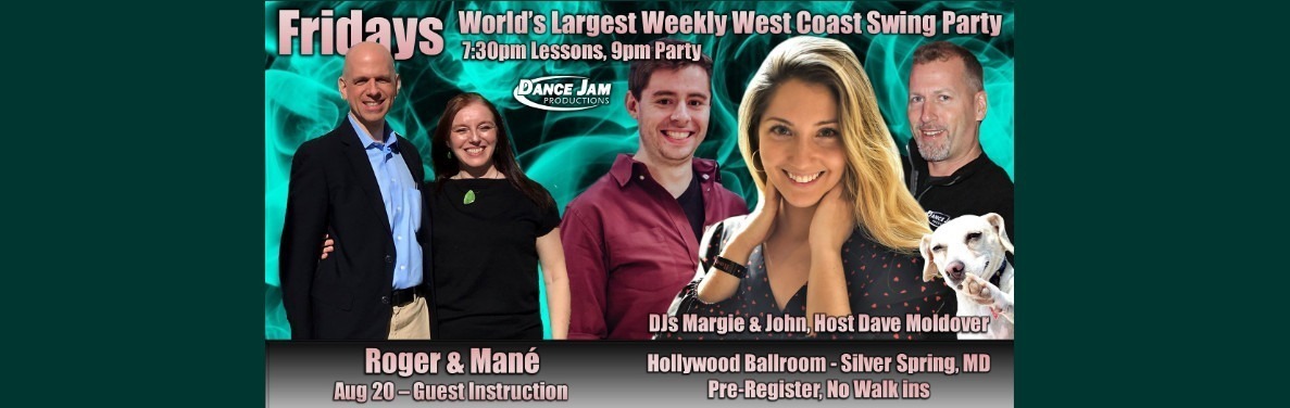 We are teaching tonight, Friday, August 20, 8:15-9 pm, at Hollywood Ballroom! Let’s Dance!