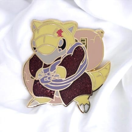 sandshrew gaara enamel pin
