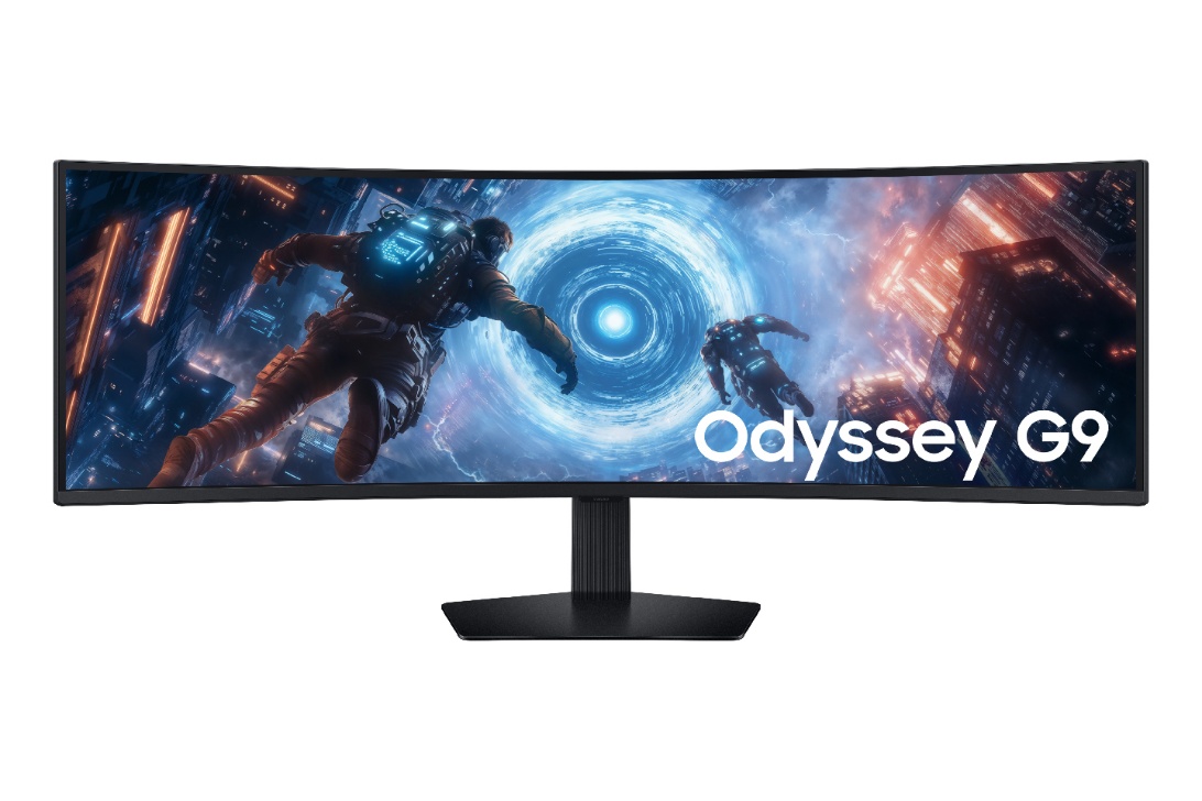 Samsung's Odyssey G9 (G91F model) features a 49'' Dual QHD display with a 1000R curve, designed to provide high-quality visuals to enhance the gaming experience for all users