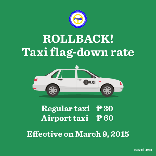 P10 Rollback In Flag-Down Rates For Taxis, Airport Taxis